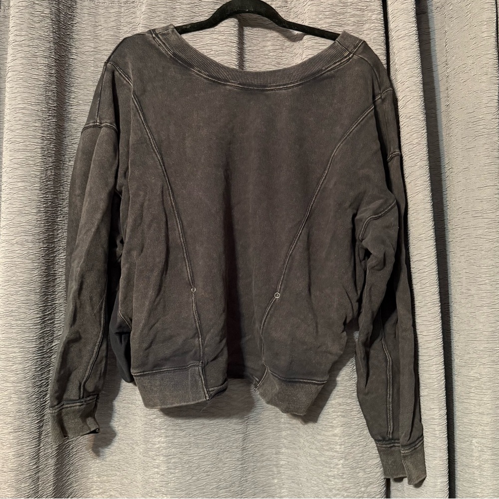 Free People Open Back Crewneck